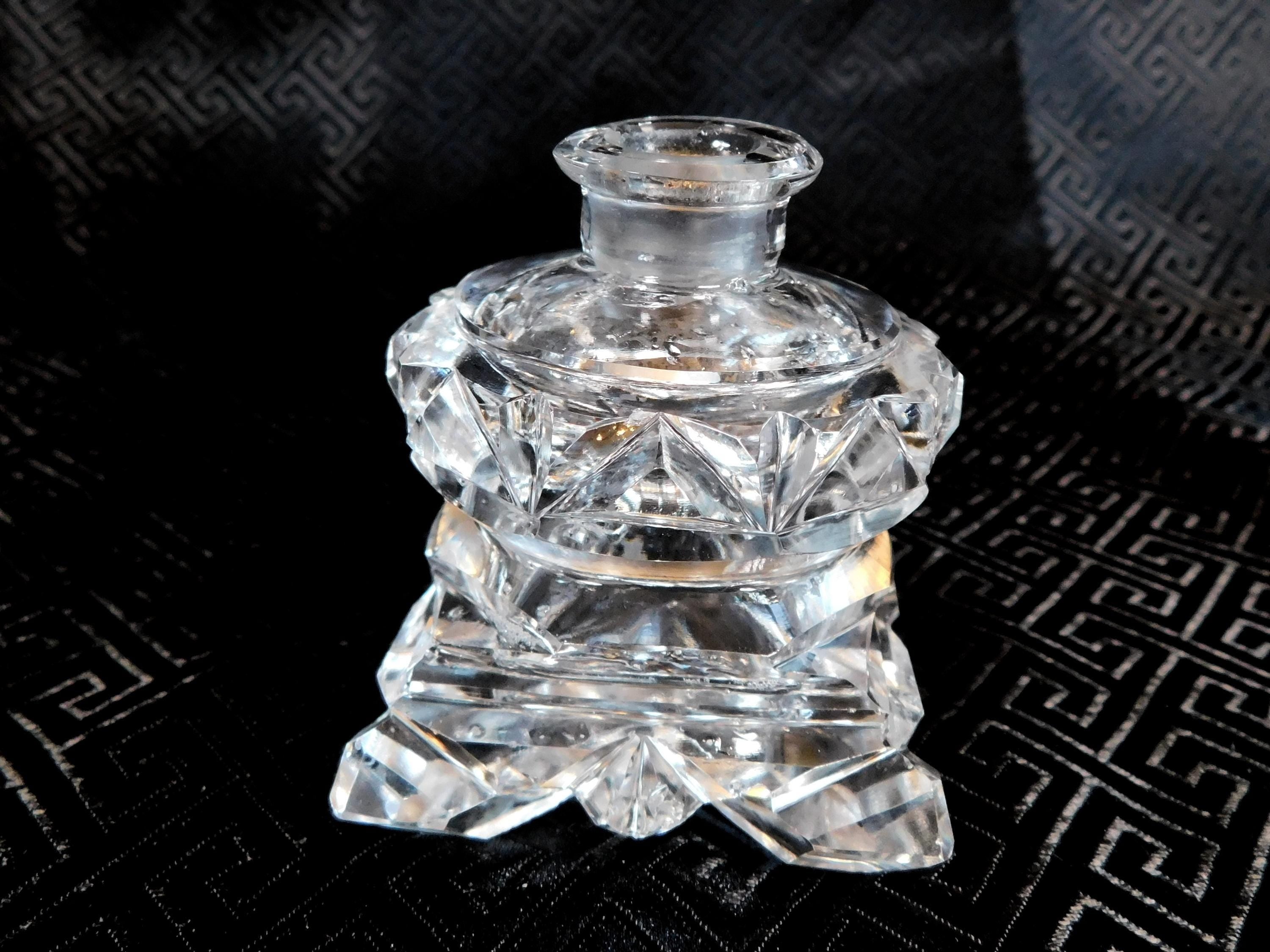 Perfume Bottle with Open Etched Stopper # 24110