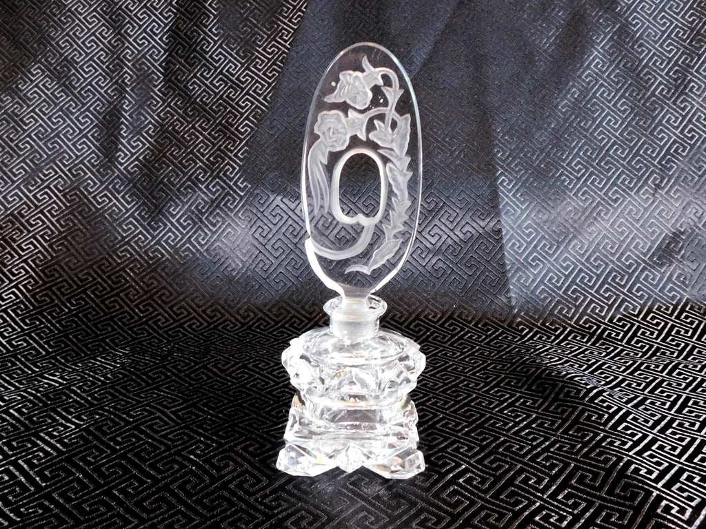 Perfume Bottle with Open Etched Stopper # 24110