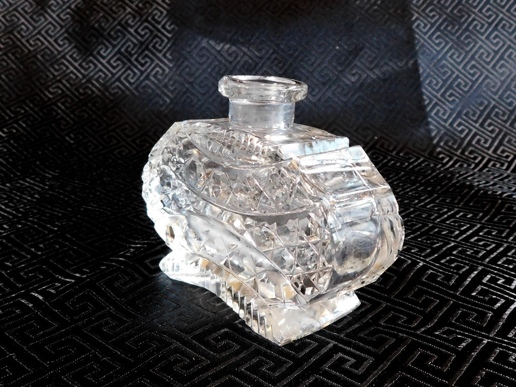 Oval Footed Glass Perfume Bottle # 24111