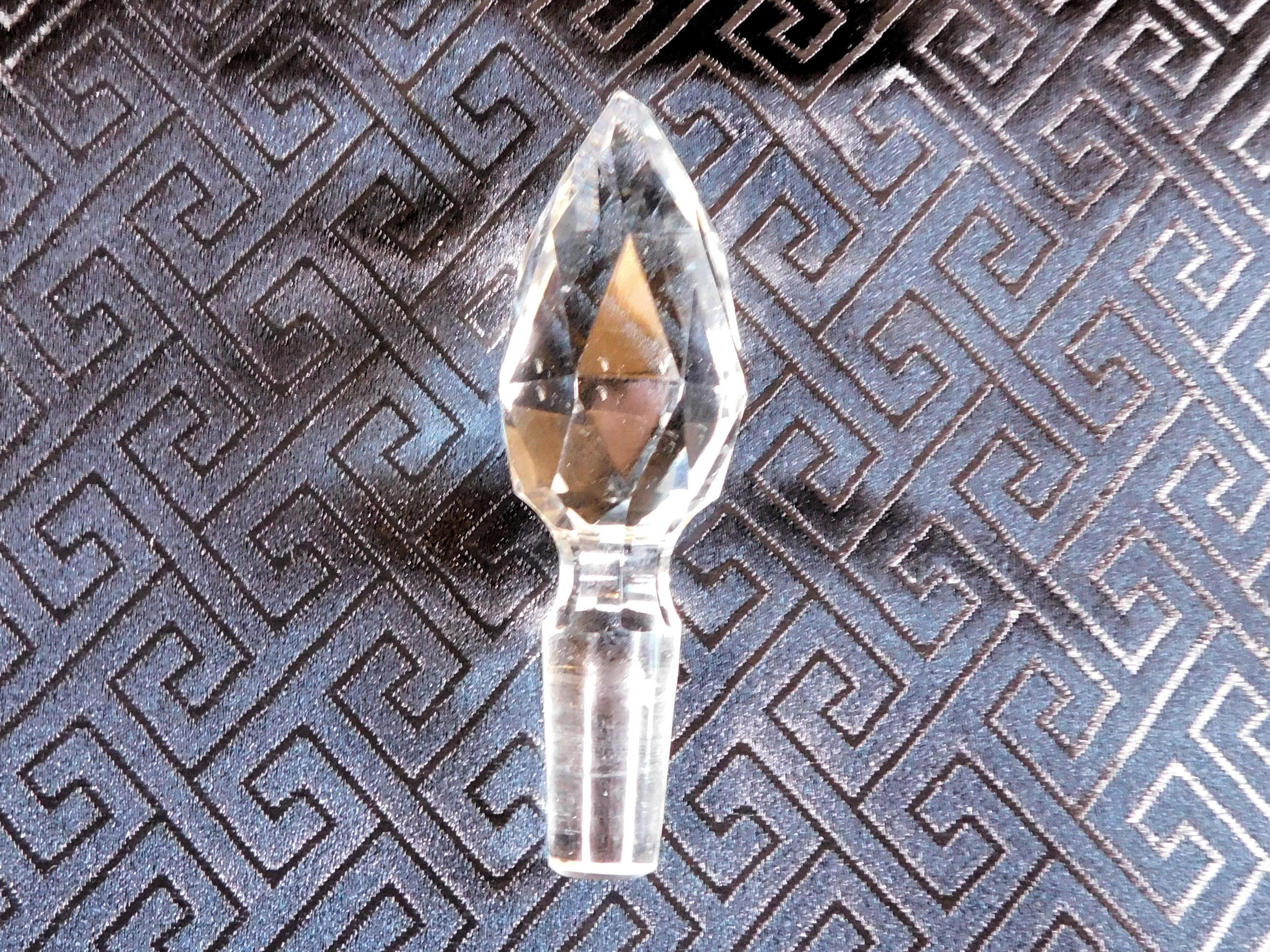 Oval Footed Glass Perfume Bottle # 24111