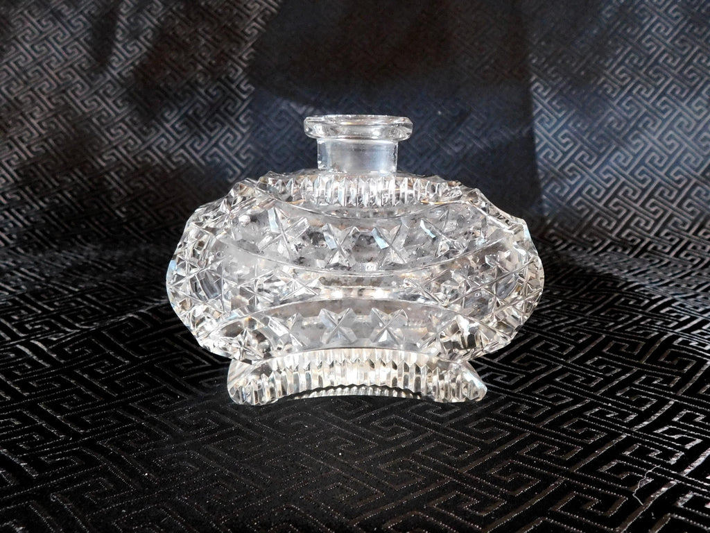 Oval Footed Glass Perfume Bottle # 24111