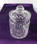 Clear Cut Crystal Biscuit Barrel with Lid # 27672
