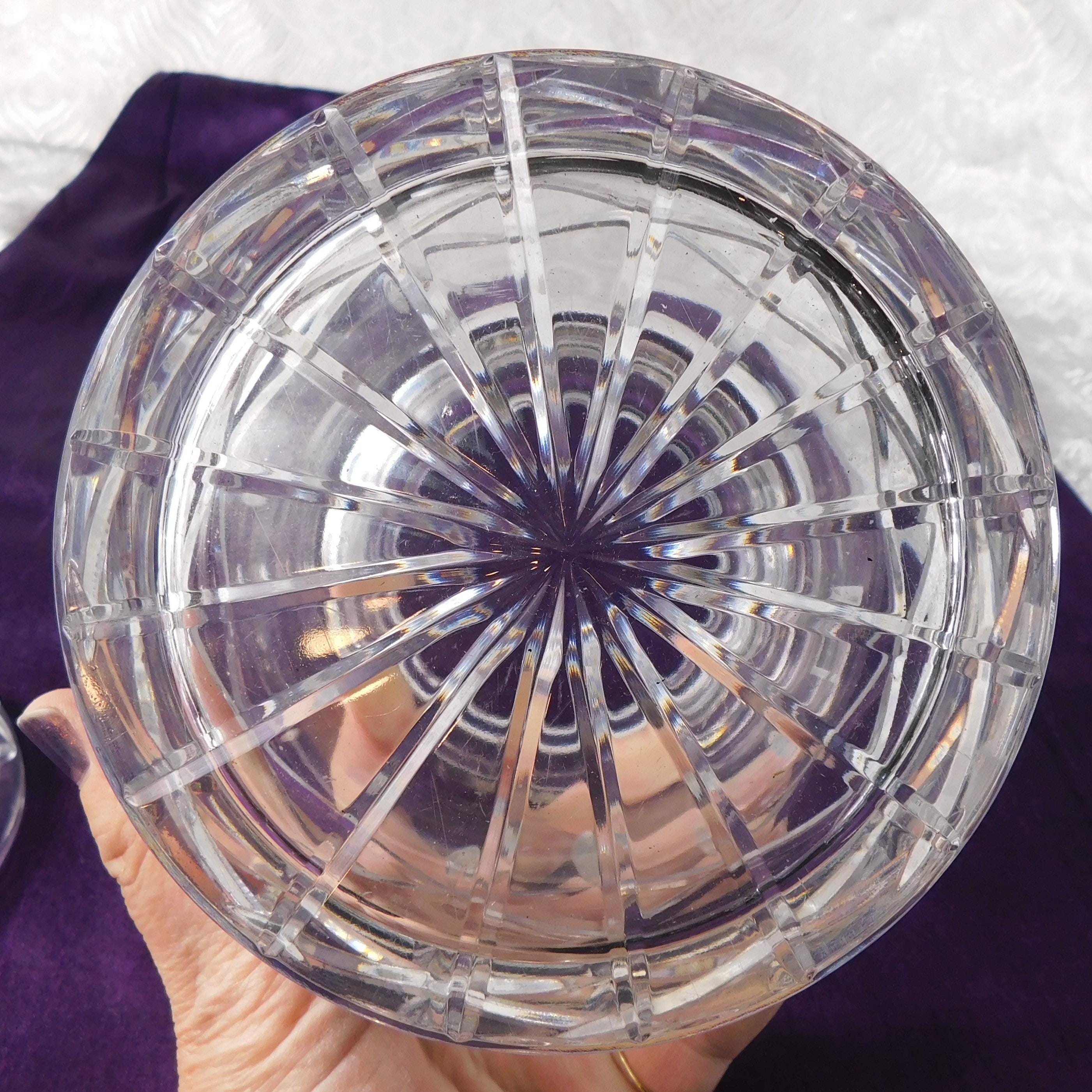 Clear Cut Crystal Biscuit Barrel with Lid # 27672