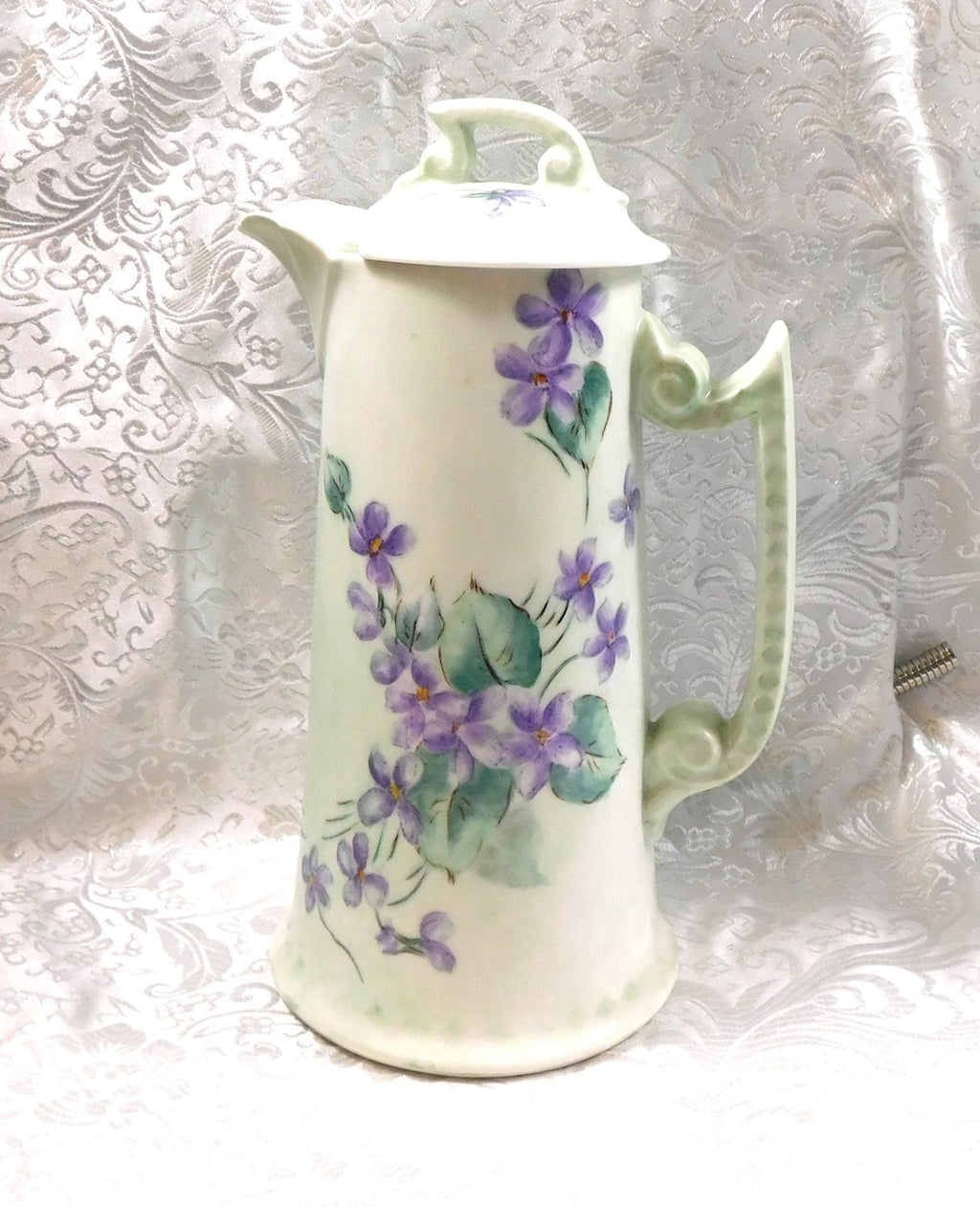 Signed Tressemanes & Vogt Limoges Chocolate Pot #  27232