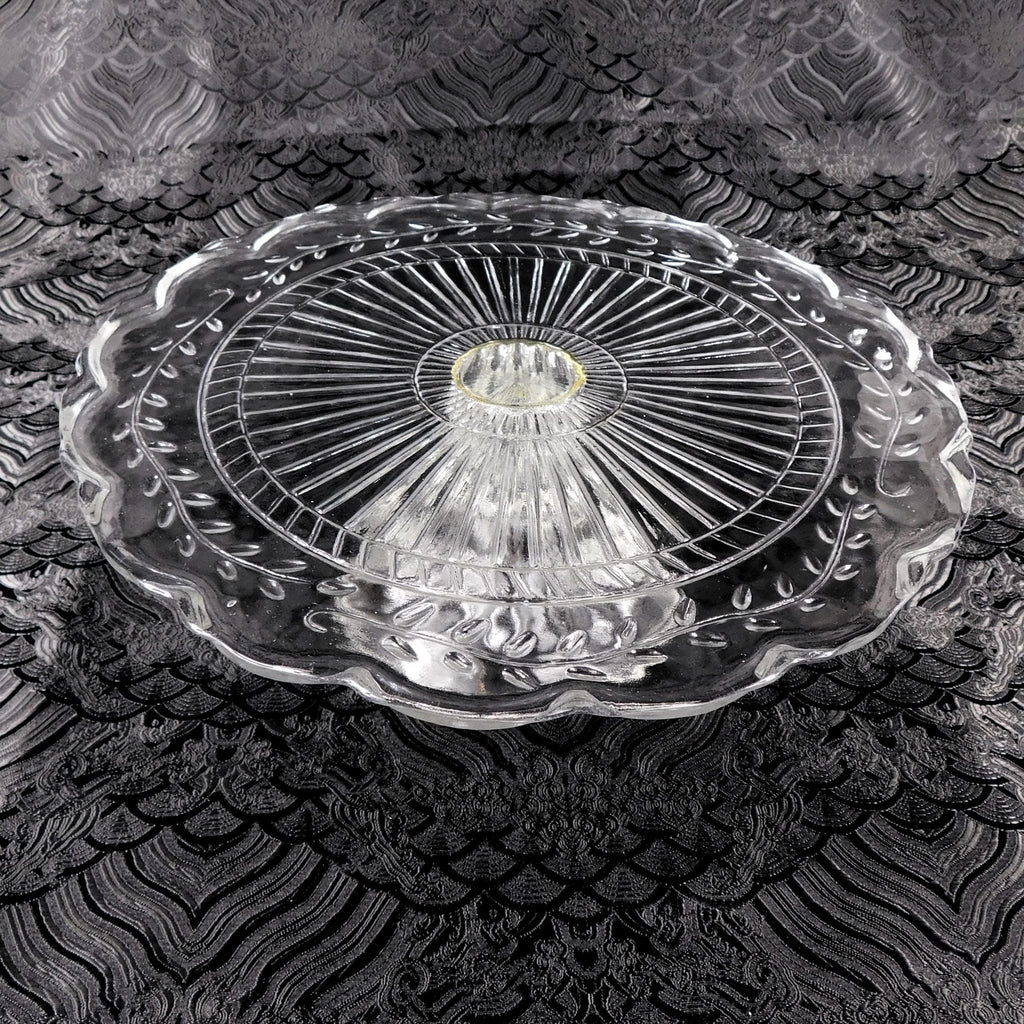 Clear Glass Footed Cake Plate # 27592