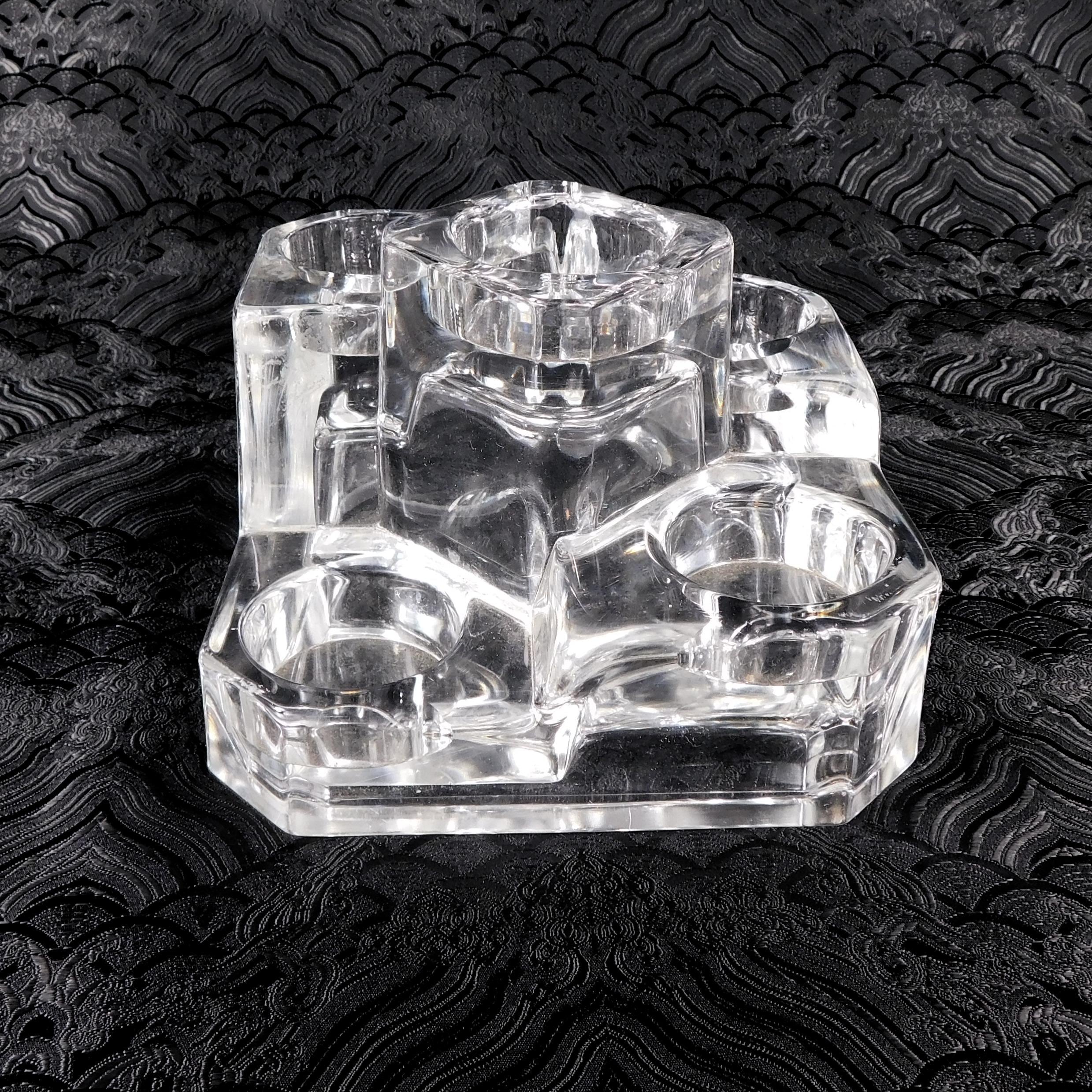 Partylight Clear Crystal Five Candle Candlelabra # 27606