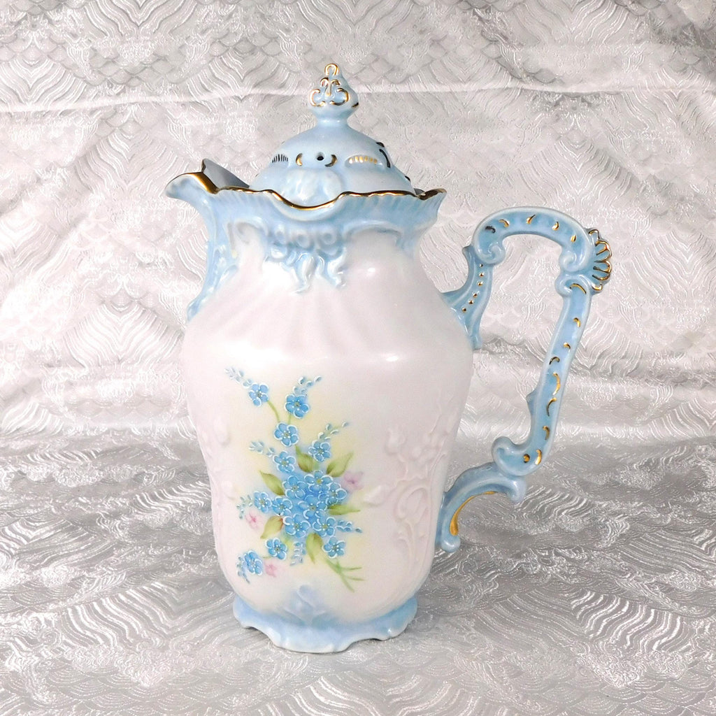 Blue and White Floral Chocolate Pot # 27659