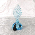 Blue Glass Perfume Bottle with Matching Stopper # 27560