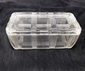 Clear Glass Refridgerator Bin with Matching Lid # 26663