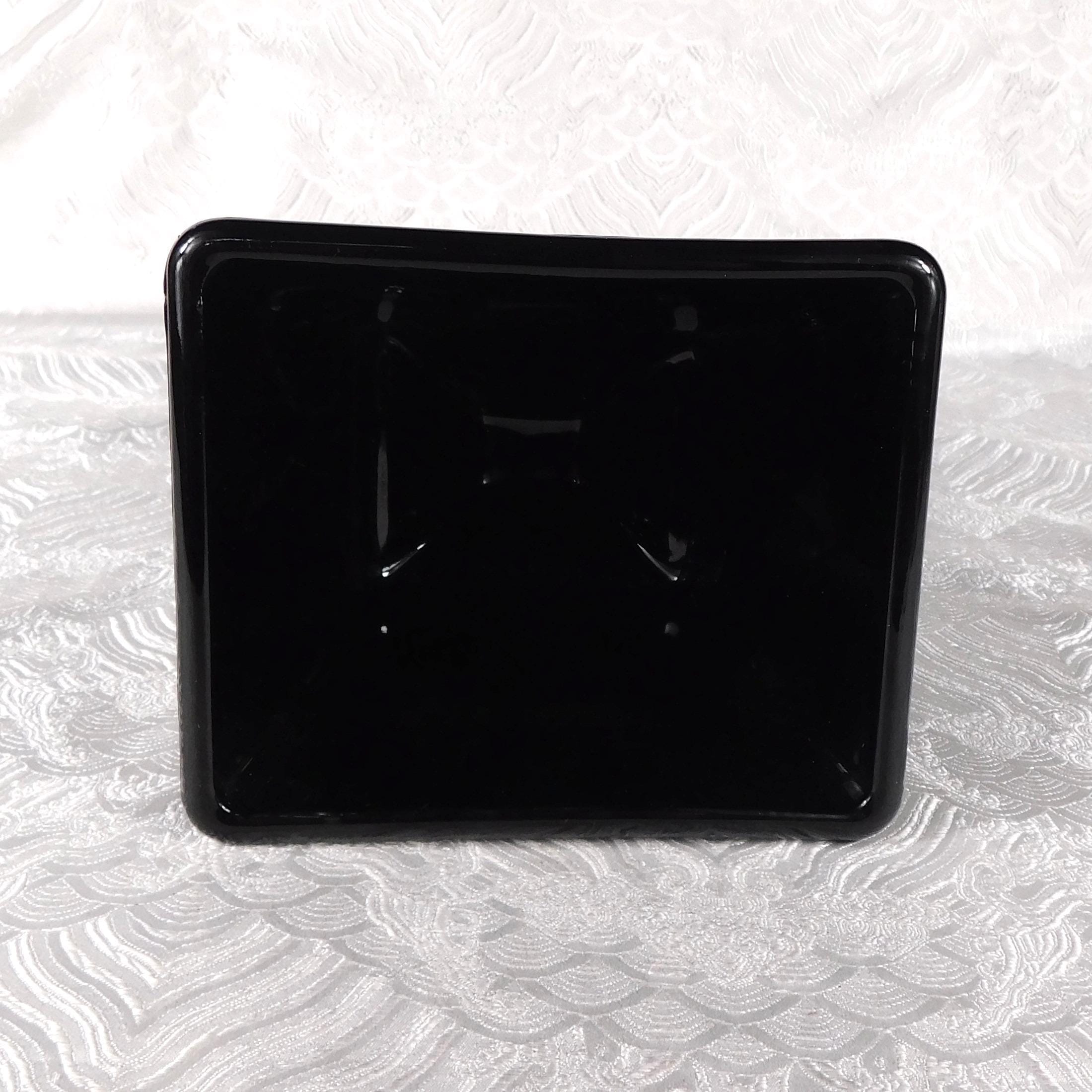 Black Footed Glass Vase # 27546