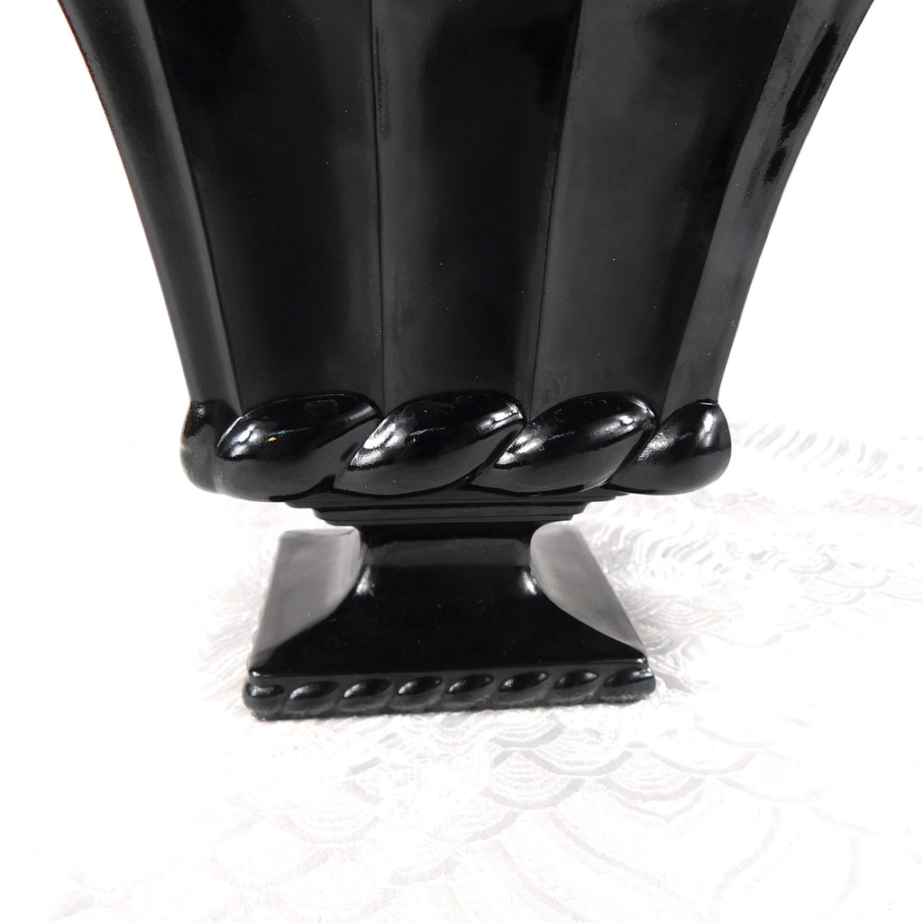 Black Footed Glass Vase # 27546