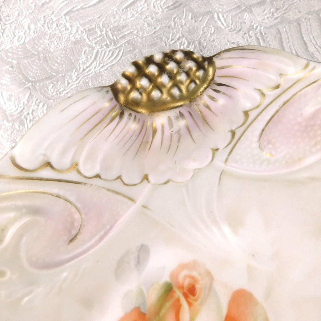 Large Bowl with Flower Detail in Rim # 27724