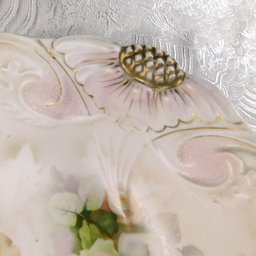 Large Bowl with Flower Detail in Rim # 27724