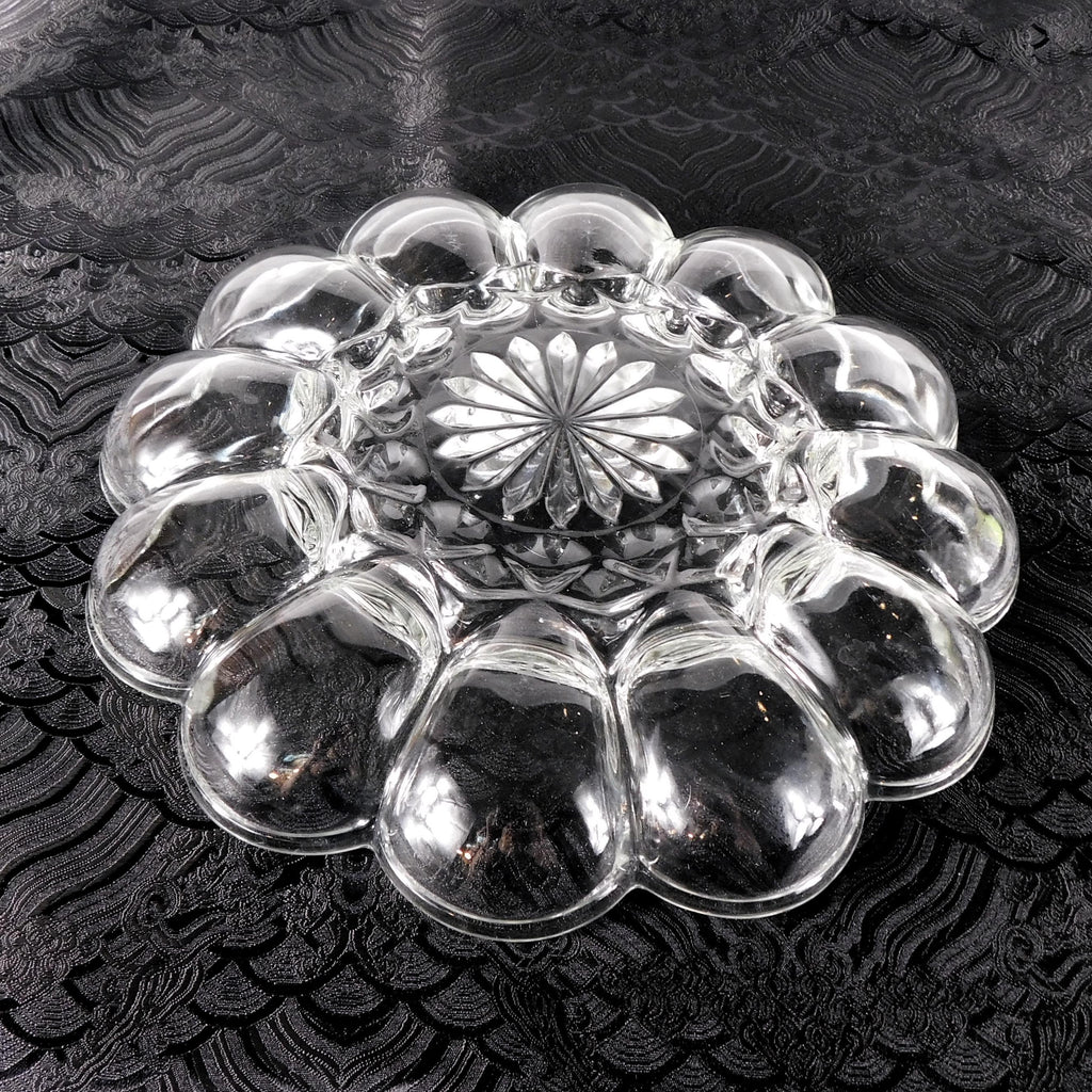 Clear Glass Deviled Egg Serving Tray # 27744
