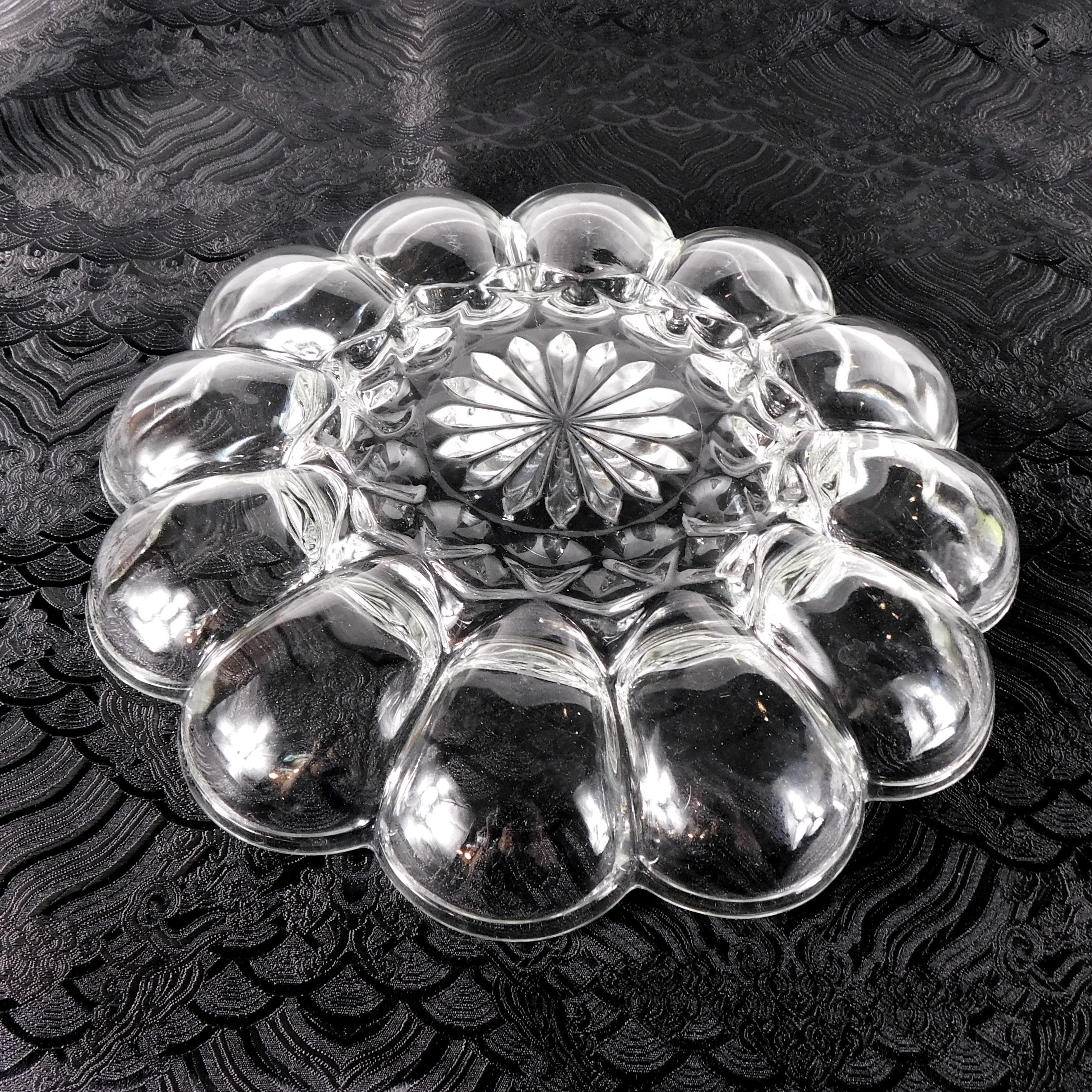 Clear Glass Deviled Egg Serving Tray # 27744