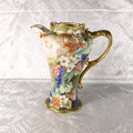 Very Colorful Chocolate Pot with Beaded Gold-No Lid # 27669