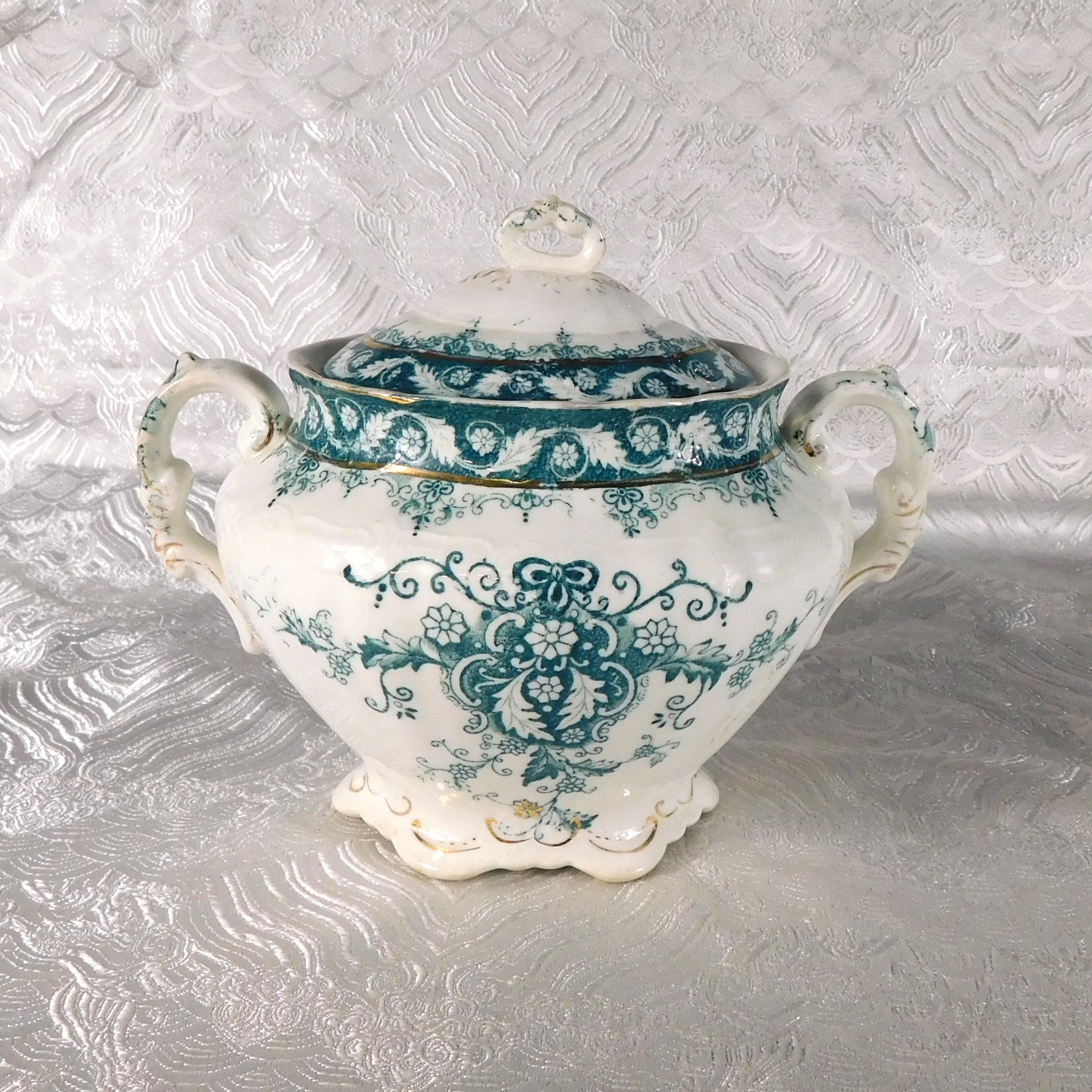John Maddock and Sons Covered Sugar Bowl in Yale # 27728