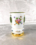 White over Green Short Cut to Clear Vase # 27706