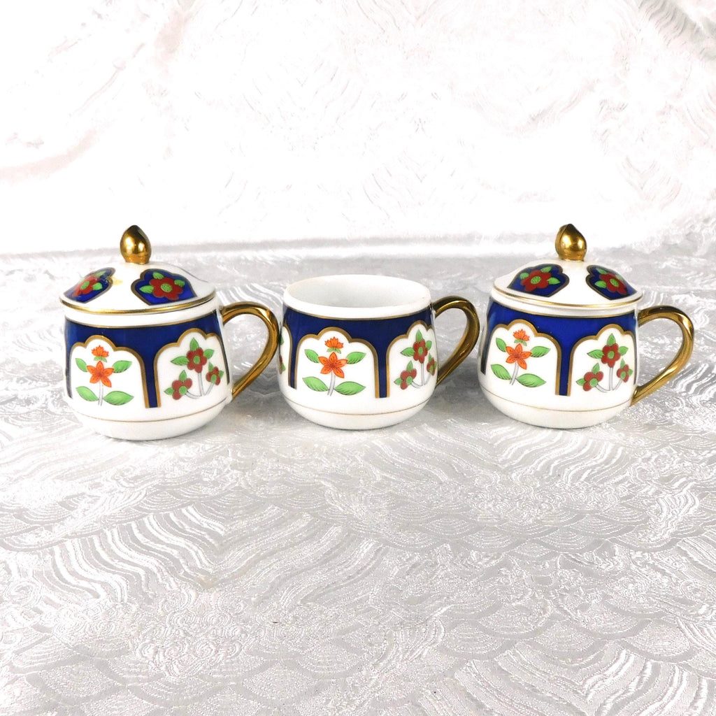 Lot of Three Pots De Cream with Two Lids # 27579