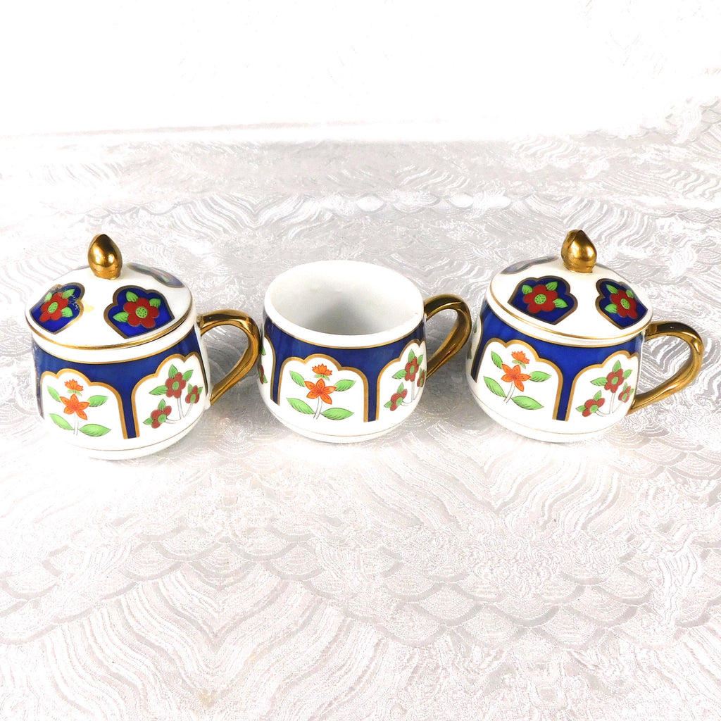 Lot of Three Pots De Cream with Two Lids # 27579