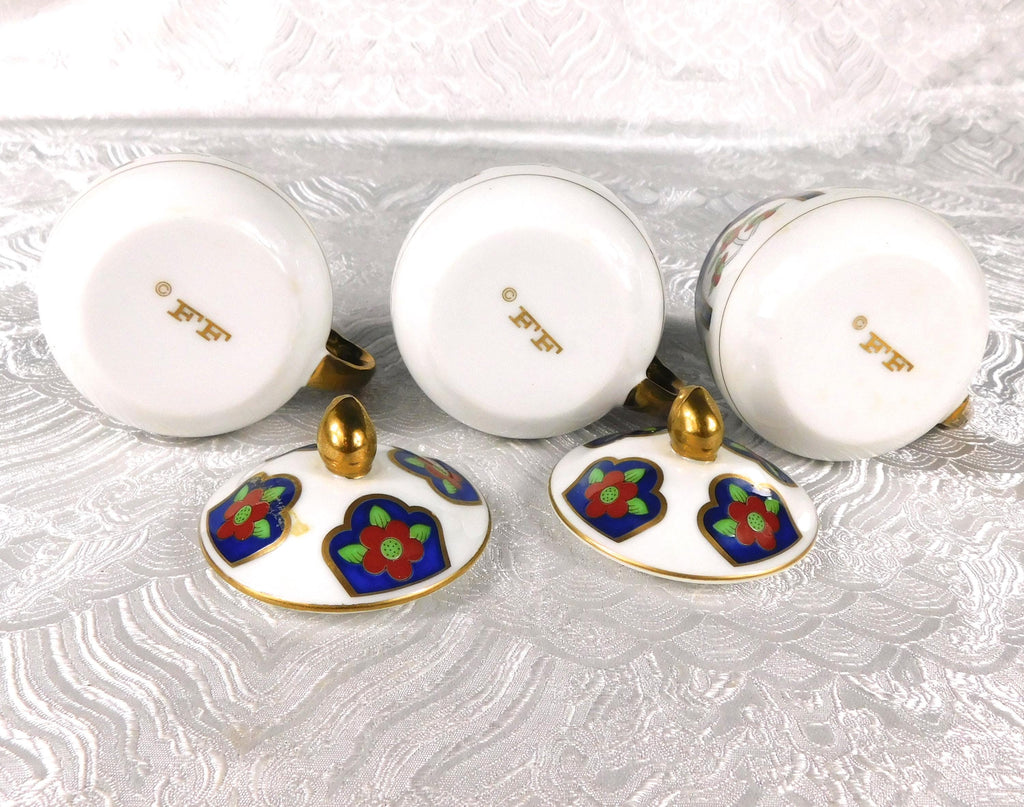 Lot of Three Pots De Cream with Two Lids # 27579