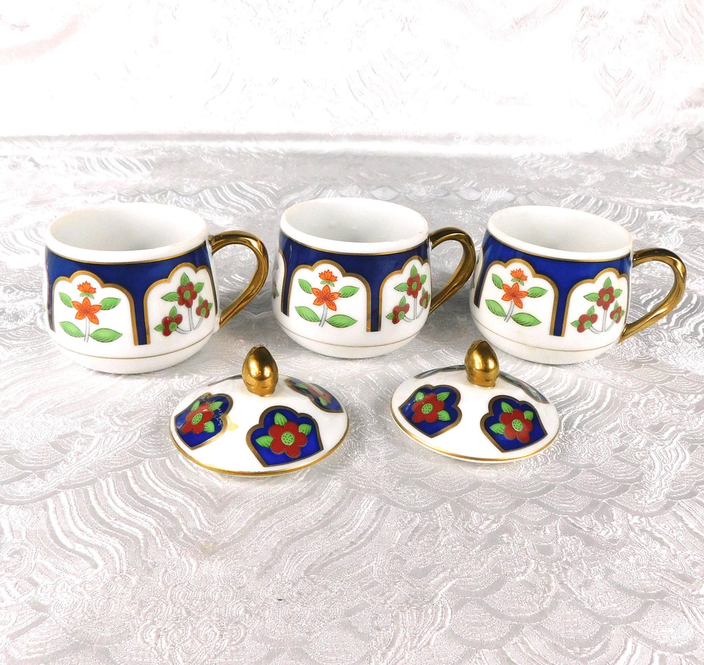 Lot of Three Pots De Cream with Two Lids # 27579