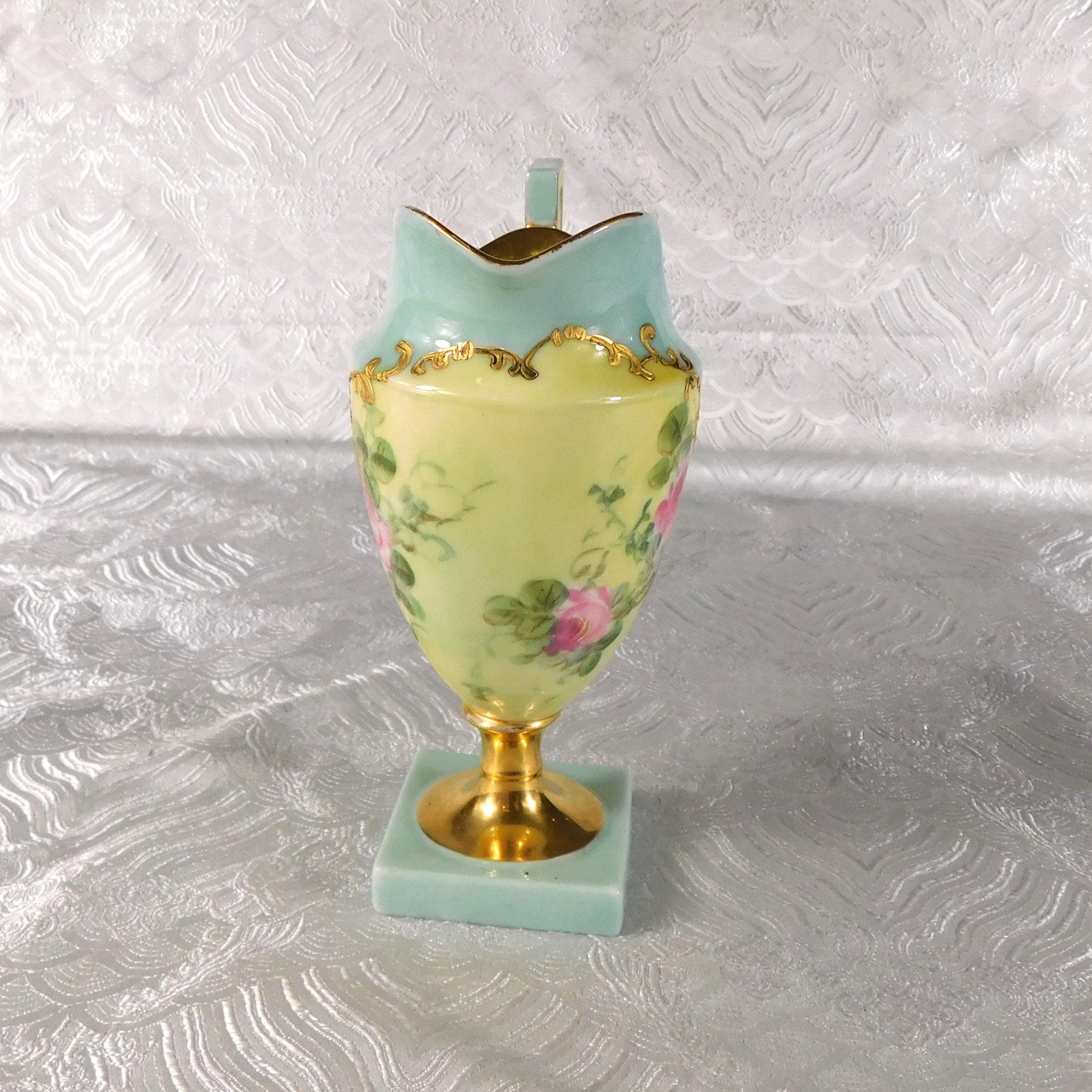 Small Footed Creamer on a Square Base # 27683