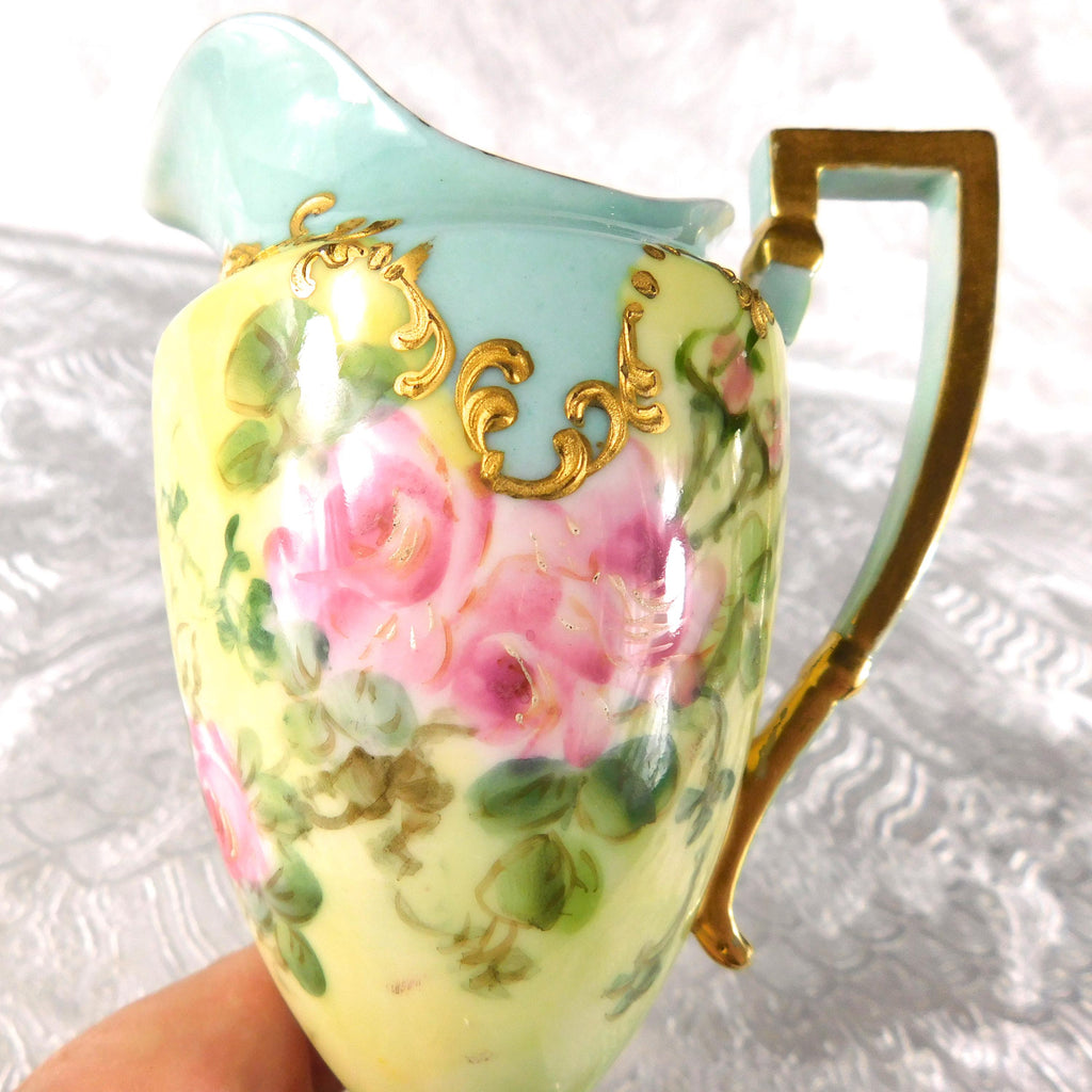 Small Footed Creamer on a Square Base # 27683