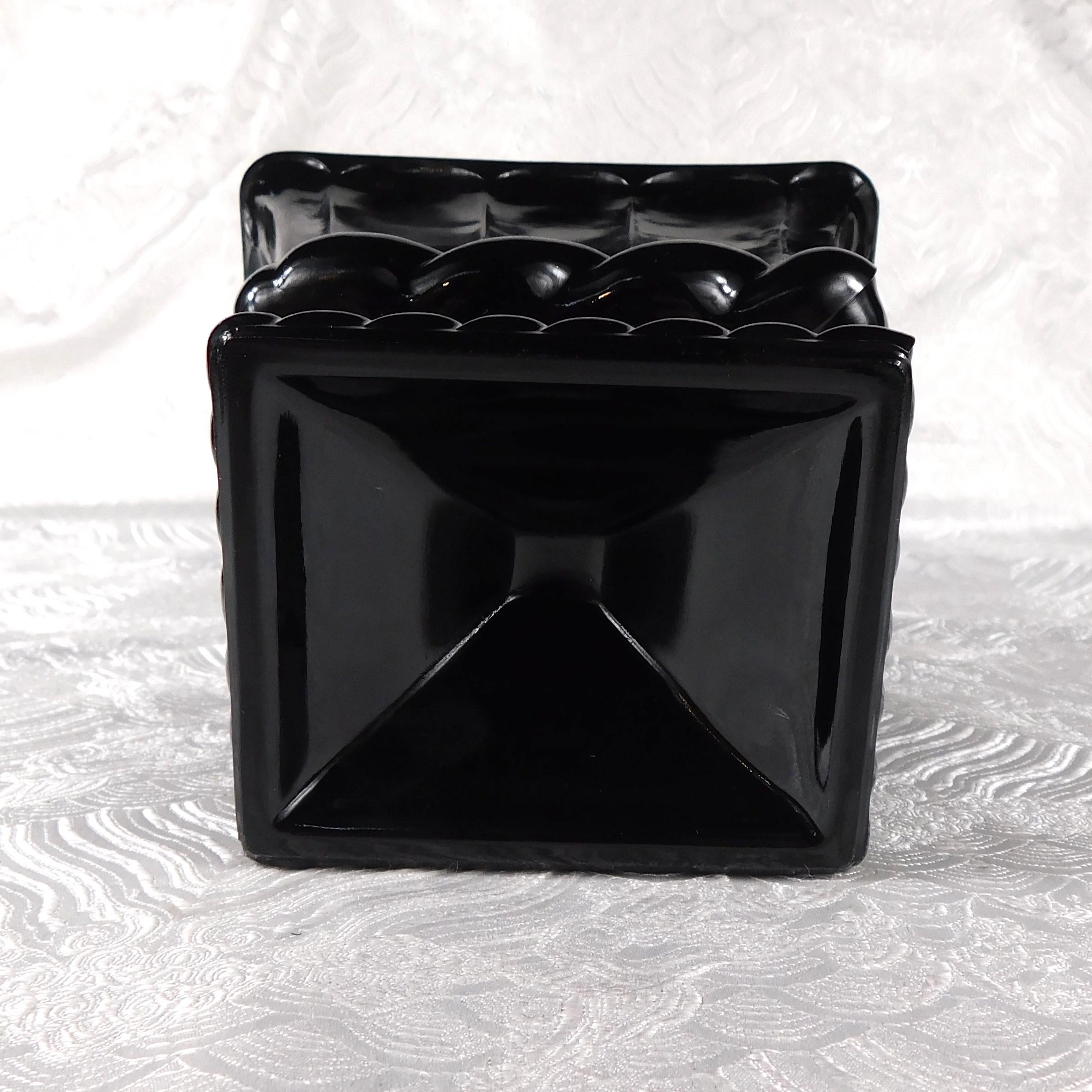 Black Footed Glass Vase # 27546