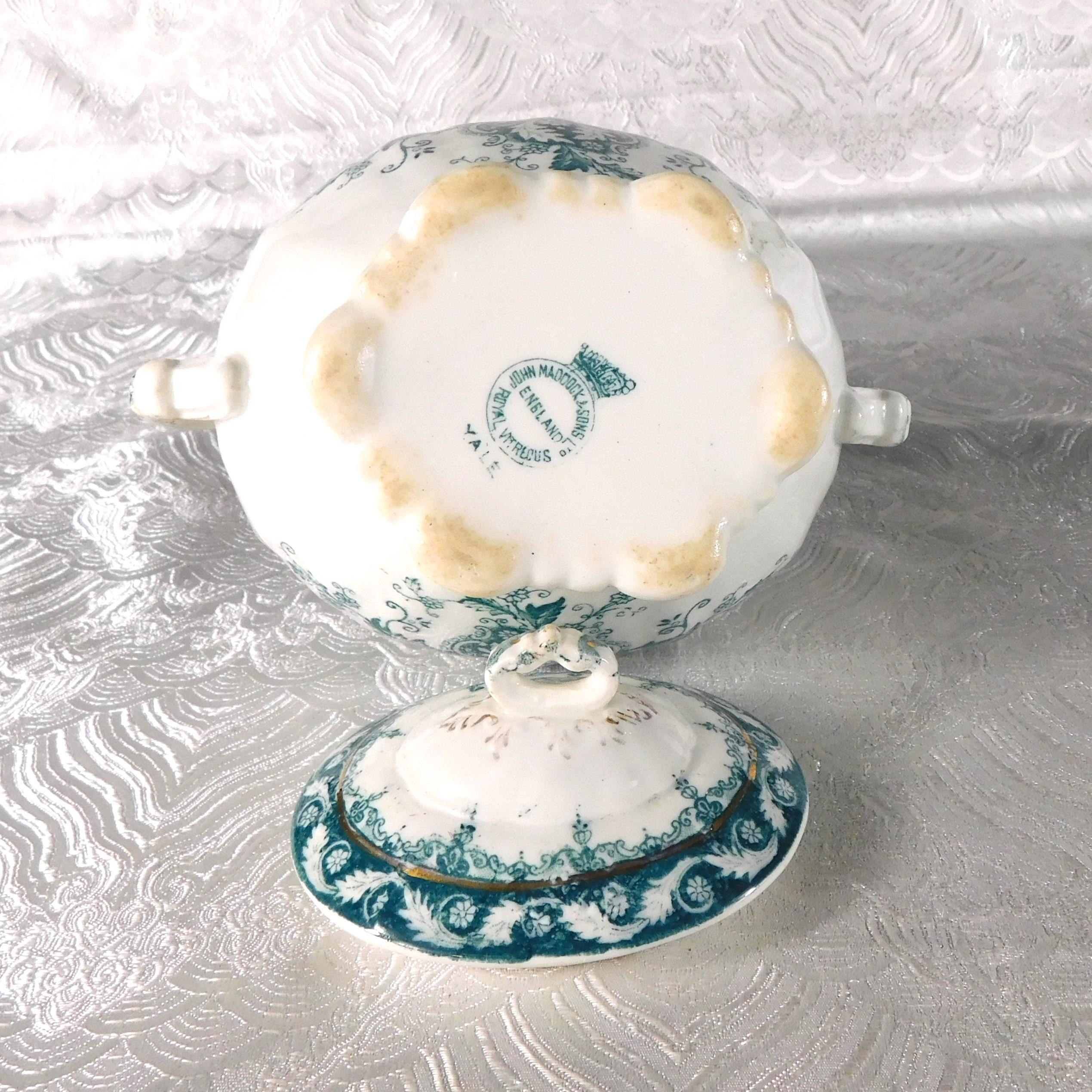 John Maddock and Sons Covered Sugar Bowl in Yale # 27728