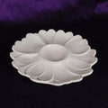 Set of Two Flower Shaped White Serving Dishes from Italy # 27494